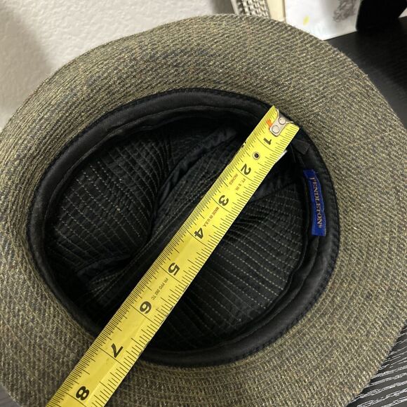 Pendleton Vintage 100% Wool Tweed Brimmed Fedora Bucket Hat- USA Medium - Picture 14 of 14